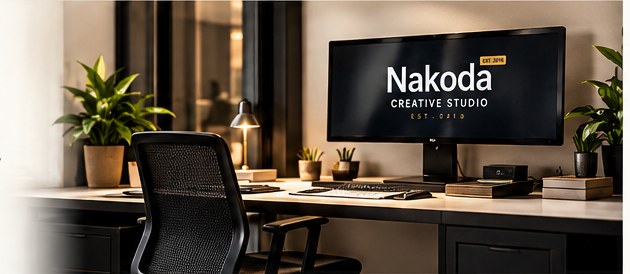 Contemporary creative studio workspace